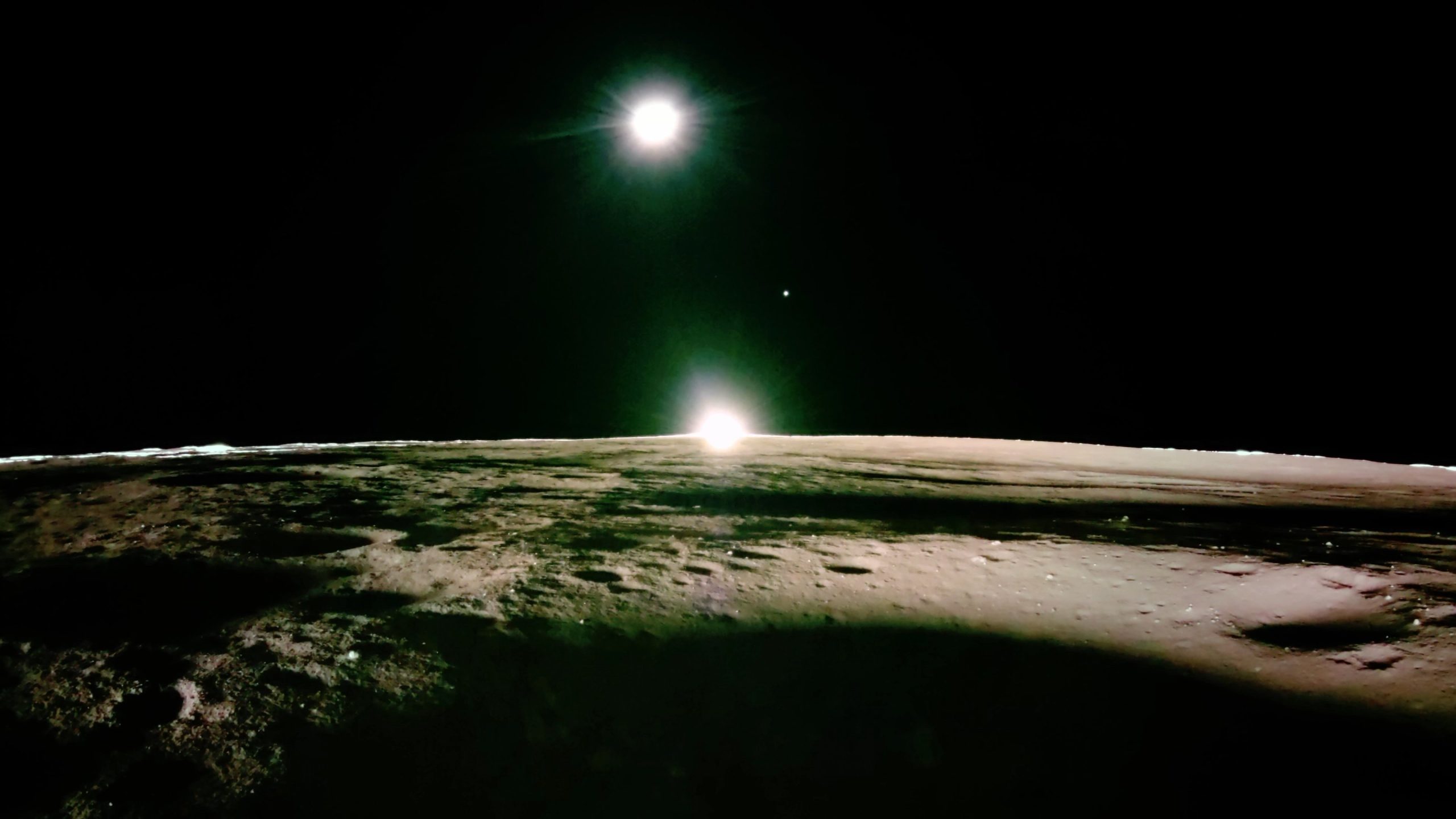 Watch how eerily a sunset melts away on the moon in new video