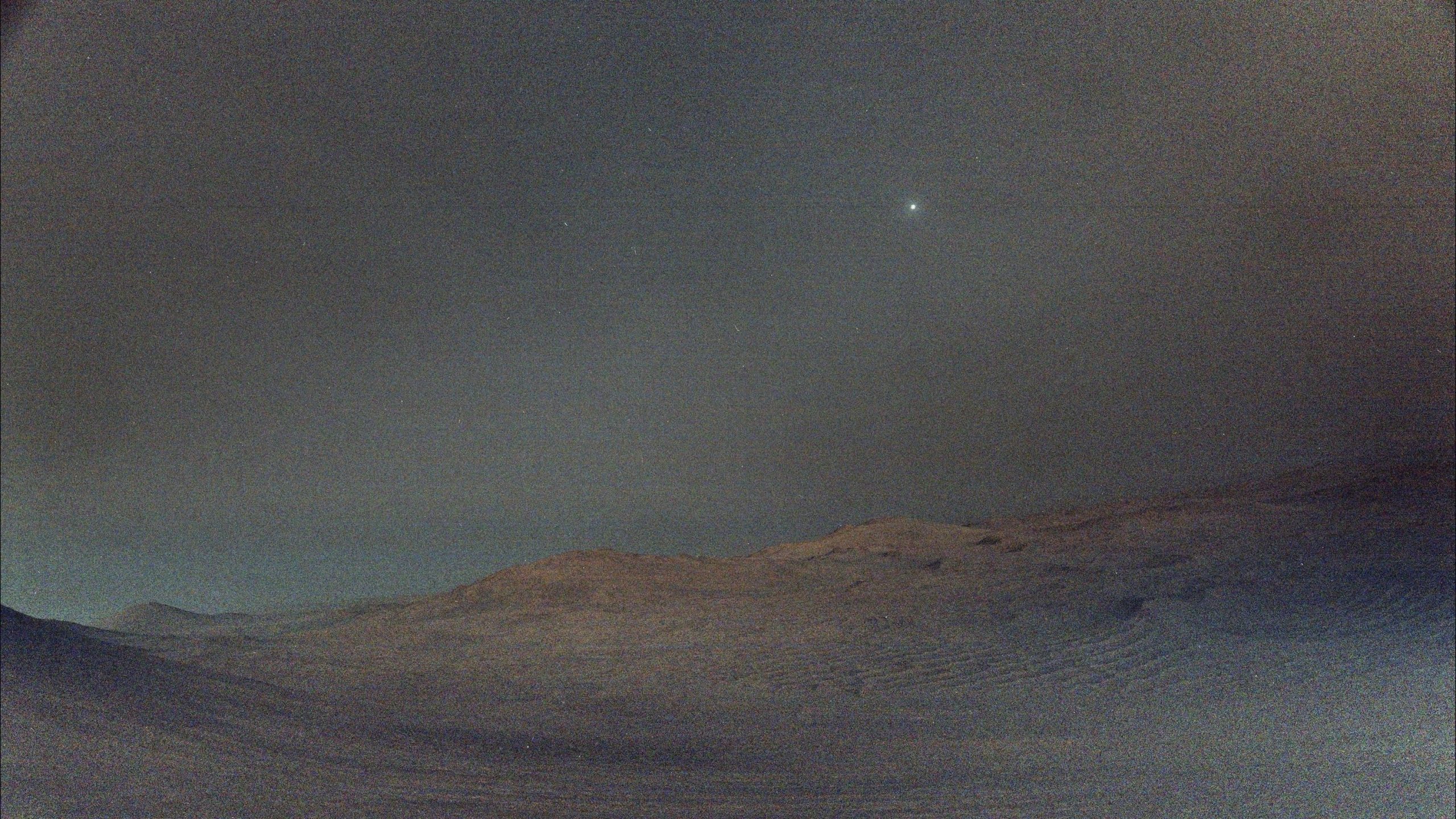 A NASA Mars rover looked up at a moody sky. What it saw wasn’t a star.