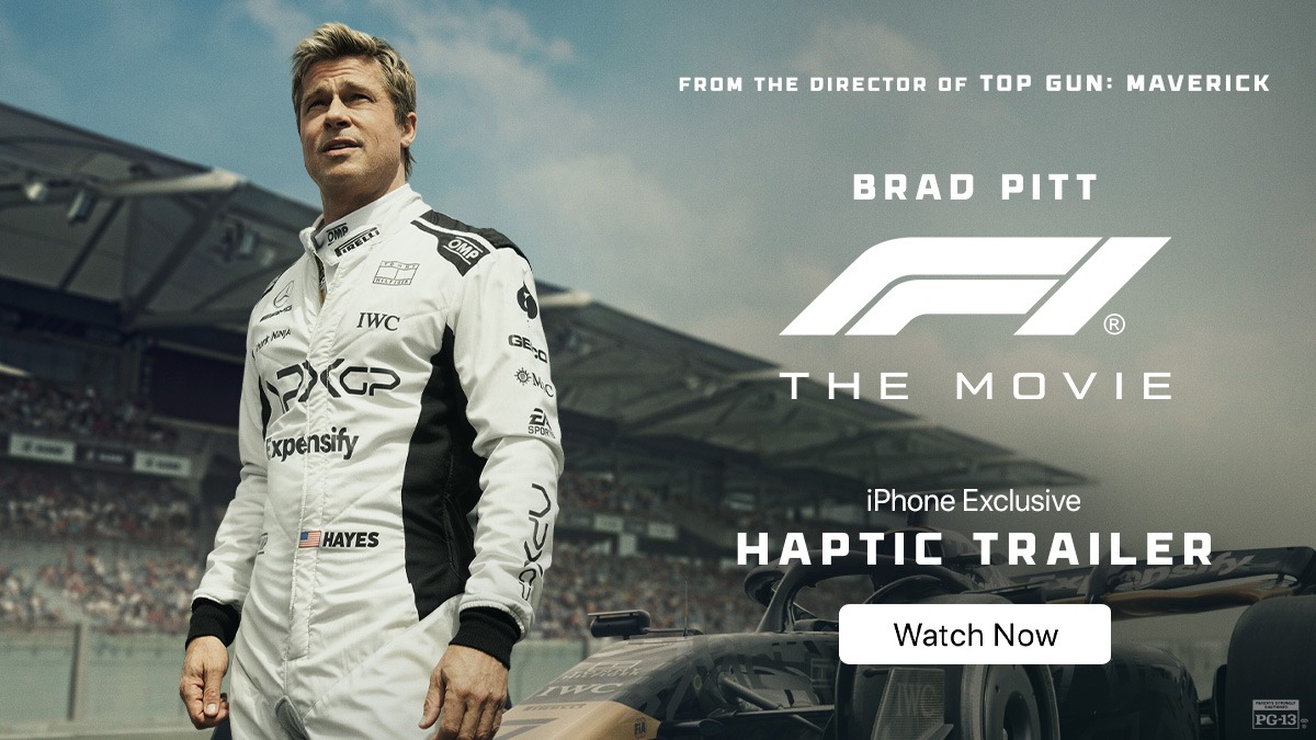 Apple releases the world’s first haptic trailer for the upcoming F1 movie, here’s how to watch