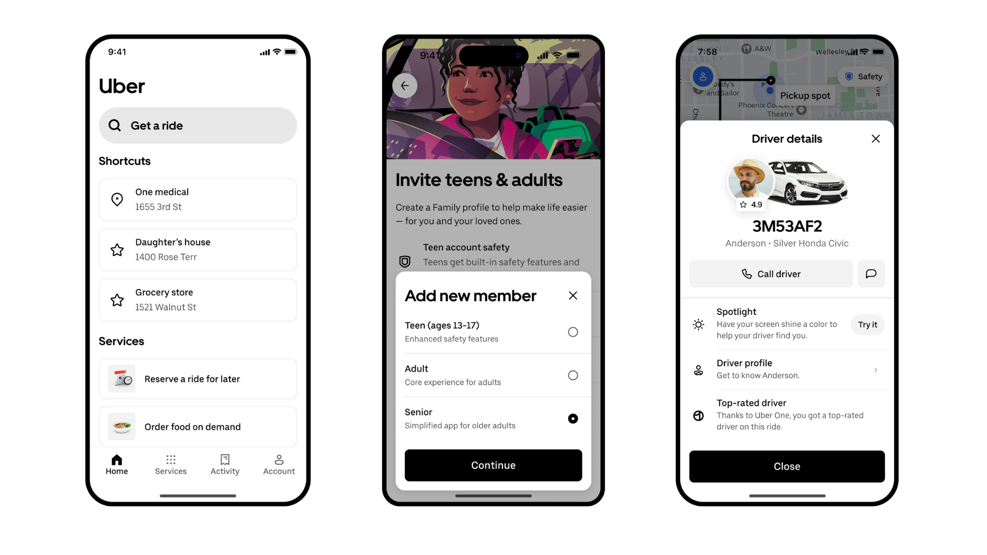Uber launches new experience for seniors, including Simple Mode and Medicare payments