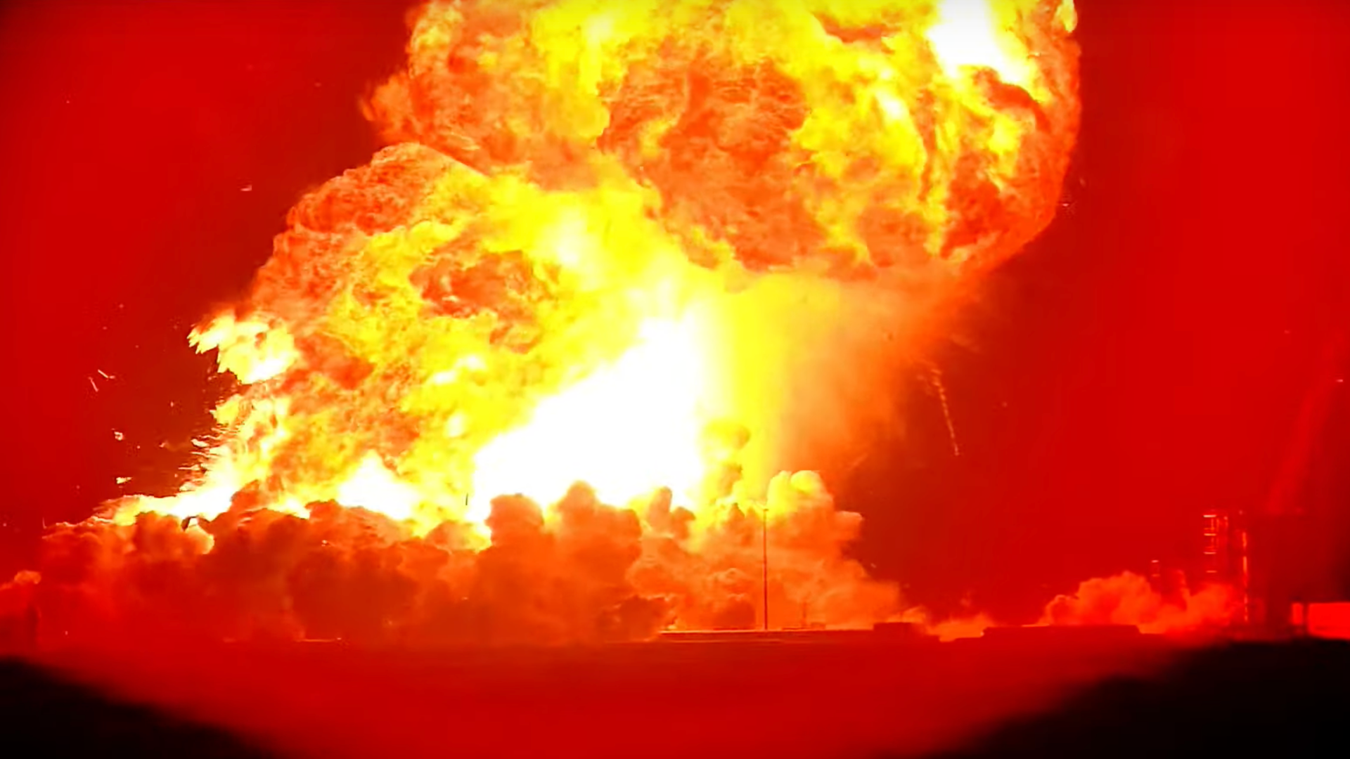 Watch SpaceX’s Starship explode in giant fireball during latest test